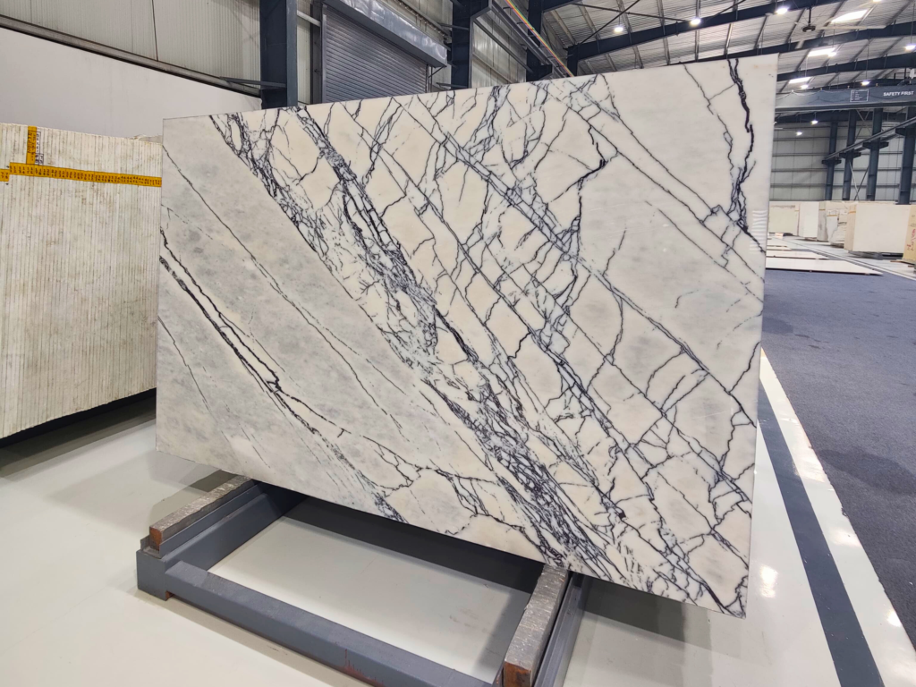 Lilac White Marble close-up — RMS Stonex