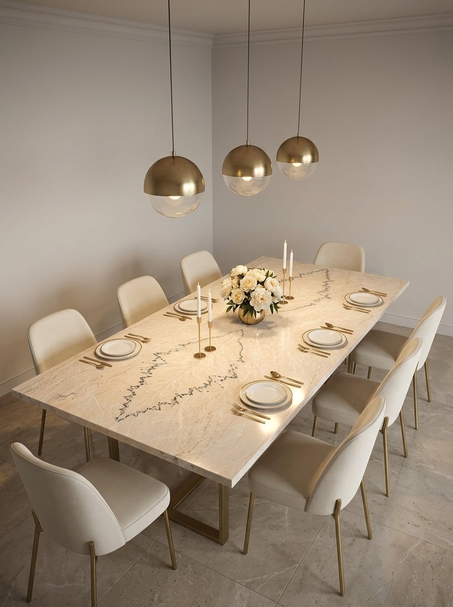 Michelangelo Marble dining table top