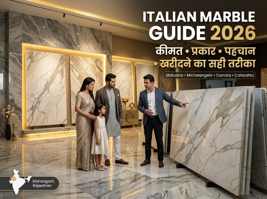 Italian Marble की सम्पूर्ण जानकारी — कीमत, प्रकार, पहचान और खरीदने का सही तरीका